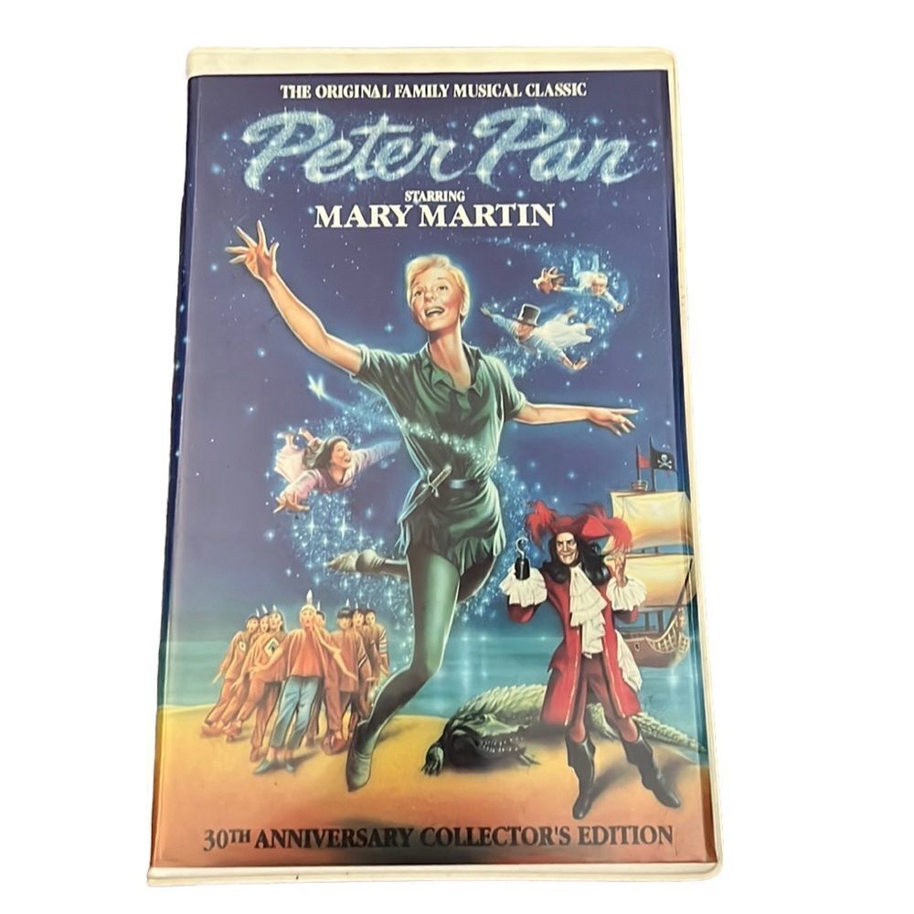 Peter Pan VHS Musical Mary Martin 30th Anniversary Collector's Edition 90s VTG